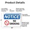 Signmission No Smoking OSHA Notice Sign, Aluminum, 10in W x 7in L, 2PK OS-2PACK-NS-A-710-L-16187 - alternate 8